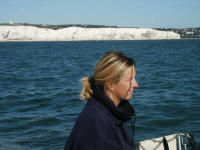 Chantal met de white cliffs